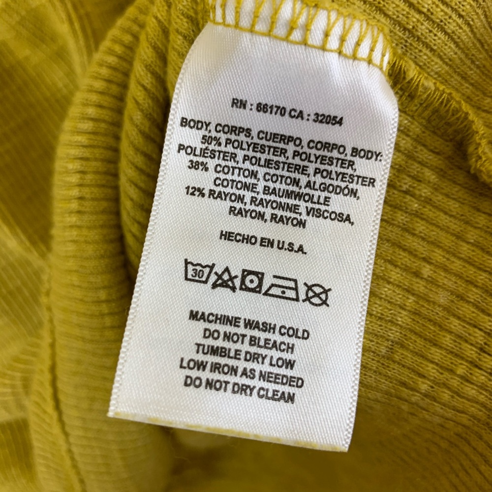 Anthropologie T.la Jill Babydoll Top Medium Gold Mustard Yellow NWT - Picture 5 of 6